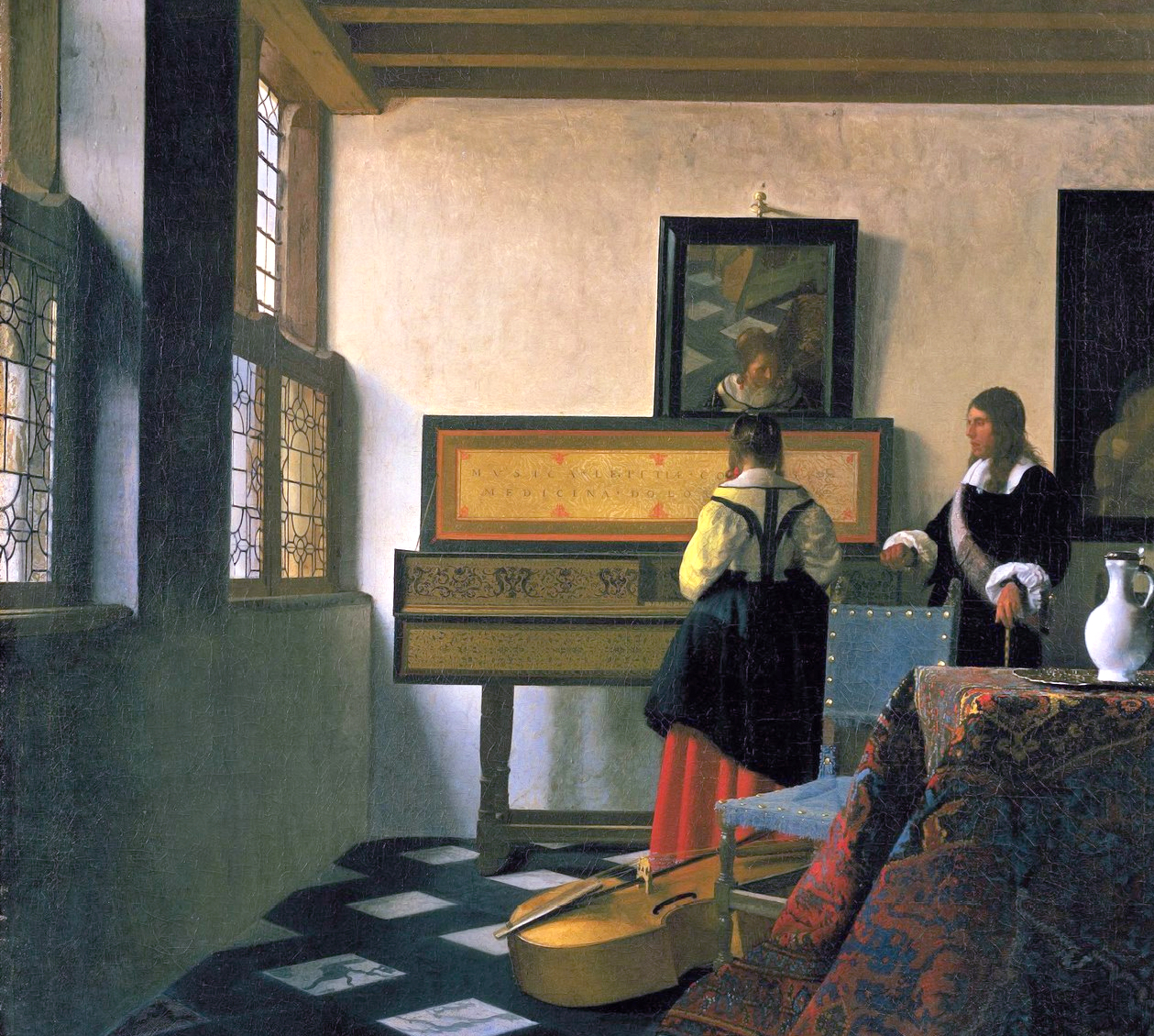 "A Aula de Música" de Johannes Vermeer (1662)